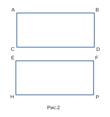 Прямоугольник с неравными сторонами